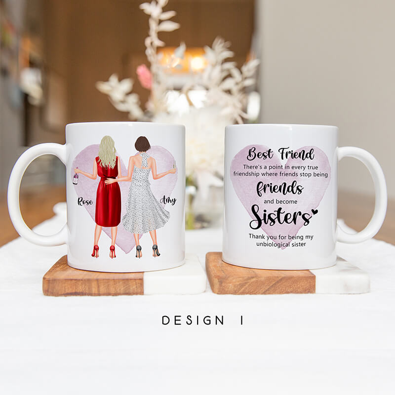 Personalised Best Friends Mugs Up to Friends Friends Become