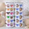 Custom 20oz Photo Tumbler - Personalised Gifts For Mum, Dad, Grandparent - Baby, Dog, Cat Gifts- Love Hearts