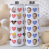 Custom 20oz Photo Tumbler - Personalised Gifts For Mum, Dad, Grandparent - Baby, Dog, Cat Gifts- Love Hearts