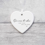 Personalised Baby Announcement Ornament – “One More to Adore” Custom Gift for Expecting Parents