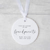 Personalised Pregnancy Announcement Ornament – “You’re Going to Be Grandparents” Keepsake Gift