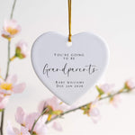 Personalised Pregnancy Announcement Ornament – “You’re Going to Be Grandparents” Keepsake Gift