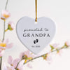Personalised Pregnancy Announcement Ornament – “Promoted to Grandpa” Keepsake Gift
