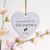 Personalised Pregnancy Announcement Ornament – “Promoted to Grandpa” Keepsake Gift