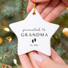 Personalised Pregnancy Announcement Ornament – “Promoted to Grandpa” Keepsake Gift