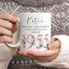Personalised “Making the World a Better Place Since” Mug – Custom Name & Year - Floral Design