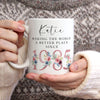 Personalised “Making the World a Better Place Since” Mug – Custom Name & Year - Floral Design