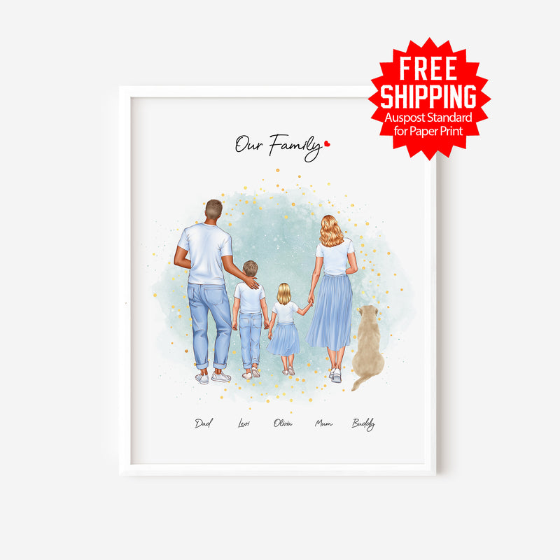 Personalised Family Prints - Custom Family Gifts - Our Family