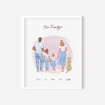 Personalised Family Prints - Custom Family Gifts - Our Family