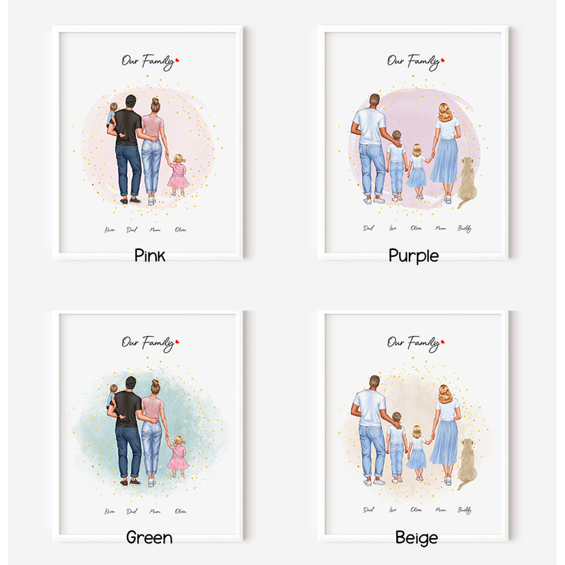 Personalised Family Prints - Custom Family Gifts - Our Family