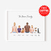 Personalised Family Prints - Big Family