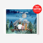 Personalised Family Prints - Love You To The Moon And Back