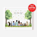 Personalised Family Prints - Big Family - Summer