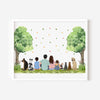 Personalised Family Prints - Big Family - Summer