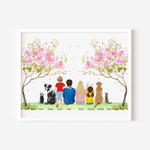 Personalised Family Prints - Big Family - Spring