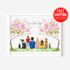 Personalised Family Prints - Big Family - Spring