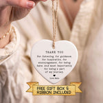 Thank You For Being A Part of My Journey - Appreciation Gift - Thank You Ornament - Teacher Gift