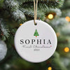 Personalized Baby First Christmas Ornament - Classic Christmas Tree Ornament