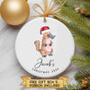 Personalized Platypus Christmas Ornament - Baby's First Christmas Keepsake - Christmas Bauble Gift