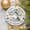 Personalized Pet Photo Christmas Ornament – First Forever Home Keepsake