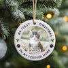 Personalized Pet Photo Christmas Ornament – First Christmas in Forever Home