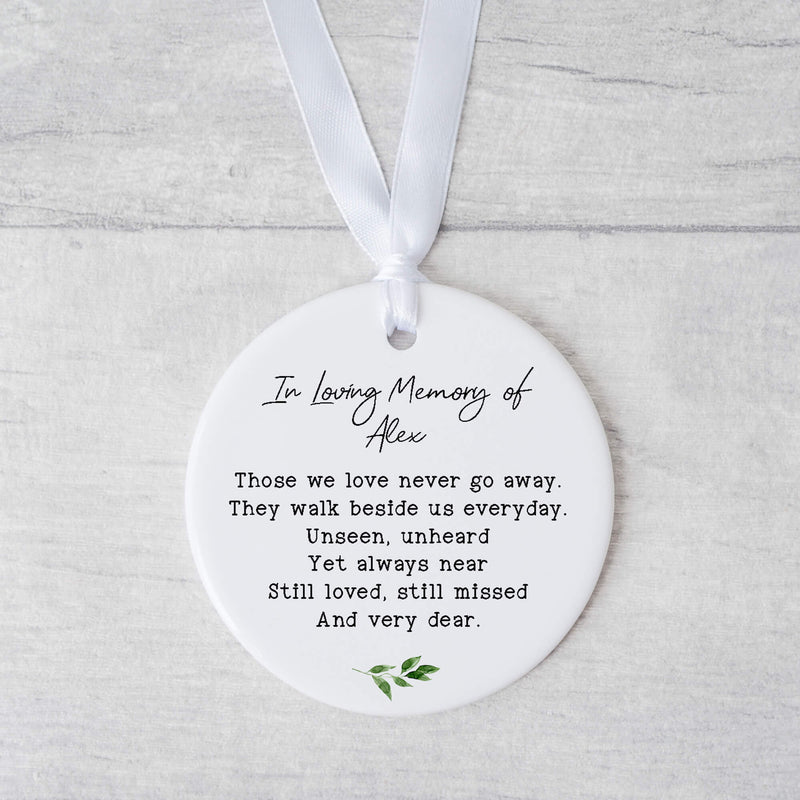 In Loving Memory Memorial Ornament - Memorial Christmas Ornament - Remembrance Ornament