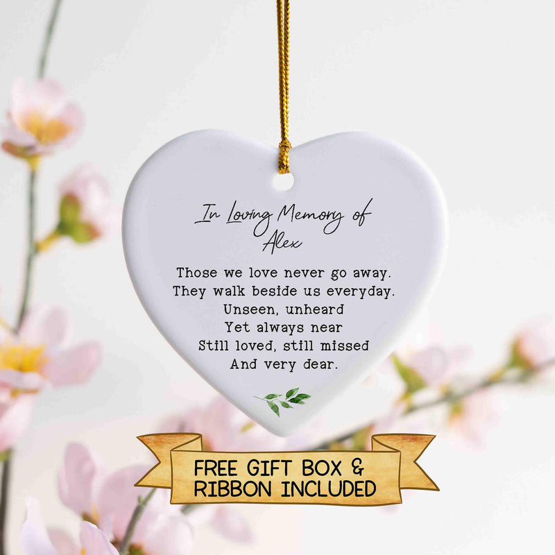 In Loving Memory Memorial Ornament - Memorial Christmas Ornament - Remembrance Ornament