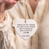 Personalised Wedding Thank You Ornament – "Thank You for Raising the Man/Woman of My Dreams" Gift