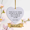 Personalised Wedding Thank You Ornament – "Thank You for Raising the Man/Woman of My Dreams" Gift