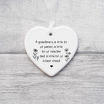 Grandma Ceramic Ornament – A Little Bit of Everything, Gift for Grandma