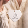 Personalised Dad & Baby Memorial Ornament – Carried for a Moment, Loved for a Lifetime