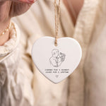 Personalised Dad & Baby Memorial Ornament – Carried for a Moment, Loved for a Lifetime
