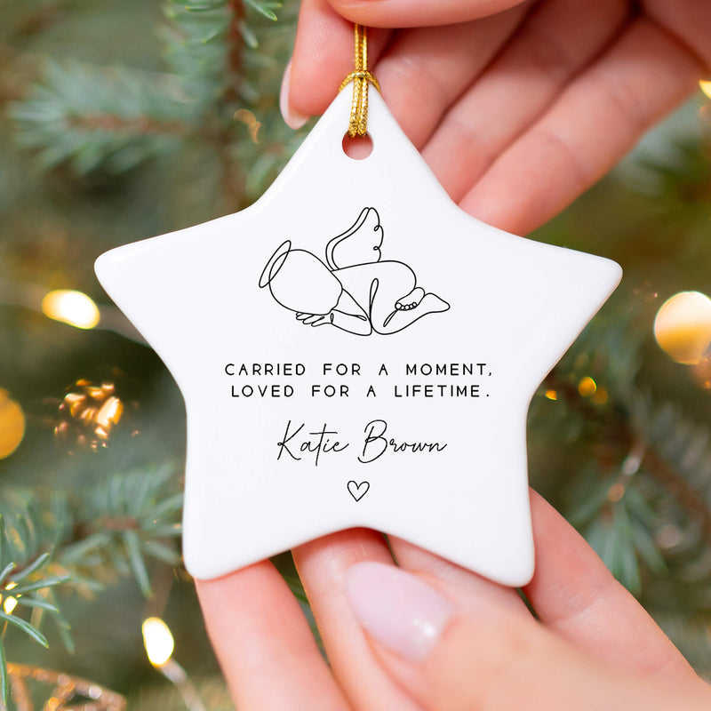 Angel Baby Memorial Ornament – Carried for a Moment, Loved for a Lifetime