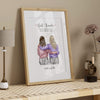 Best Friend or Sister Custom Wall Art - Personalized Gift for Her - Birthday Gift for Best Friend