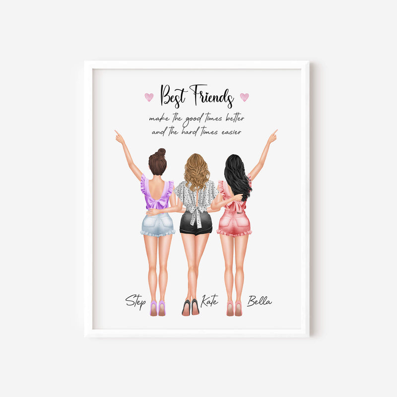 Personalised Prints - Friendship Gifts - Best Friends