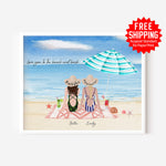 Personalised Prints - Friendship Gifts - Sisters Gifts - Beach