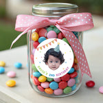 Personalized Birthday Stickers for Kids - Custom Waterproof Vinyl Labels