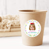 Personalized Birthday Stickers for Kids - Custom Waterproof Vinyl Labels - Stars