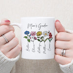 Personalised Mugs - Gifts For Grandma - Nana Gifts - Grandma Mugs - Grandparents Day - Grandma's Garden - Birth Flower Mug