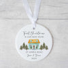 Custom First Christmas In Our New Home Ceramic Ornament - Personalized Housewarming Gift - New Home Ornament - Real Estate Gift