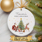 Personalized Baby First Christmas Ornament - Santa Claus Christmas Tree Ornament