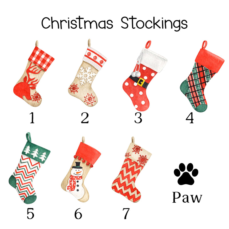 Our First Christmas Family Ornament – A Family Of Three, Four, Five - Personalised Stocking Design