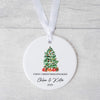 Personalised Christmas Ornament – “First Christmas Engaged or Married” - Christmas Tree