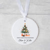 Personalised Christmas Ornament – “First Christmas Engaged or Married” - Christmas Tree