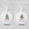 Personalised Christmas Ornament – “First Christmas Engaged or Married” - Christmas Tree