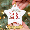 Personalised Santa Christmas Ornament – Custom Name & Message Bauble