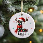 Personalised Christmas Initial Ornament – Custom Letter & Name Bauble for Kids and Family