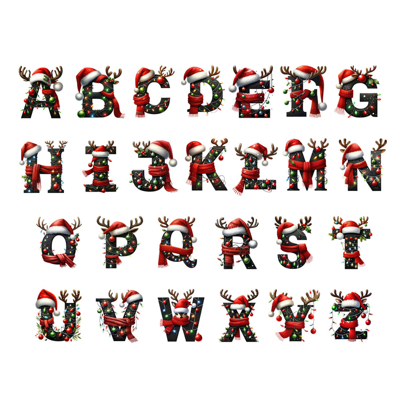 Personalised Christmas Initial Ornament – Custom Letter & Name Bauble for Kids and Family