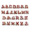 Personalised Christmas Initial Ornament – Buffalo Plaid Santa, Reindeer & Snowman Design
