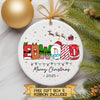 Personalised Christmas Name Ornament – Festive Kids Bauble - Custom Name Decoration